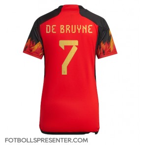 Belgien Kevin De Bruyne #7 Hemma Matchtröja Dam VM 2022 Kortärmad